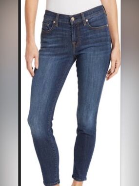 7 For All Mankind Men's Dark Blue Straight Jeans